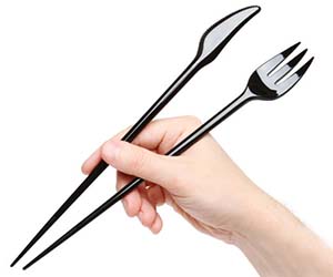 Chopstick Fork Knife Combo